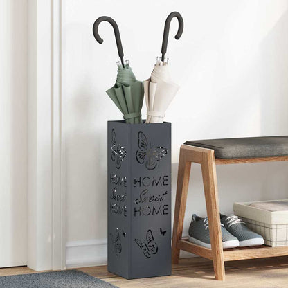 Stand per Ombrelli da Pioggia Antracite 15,5 x 15,5 x 49 cm | homemem39