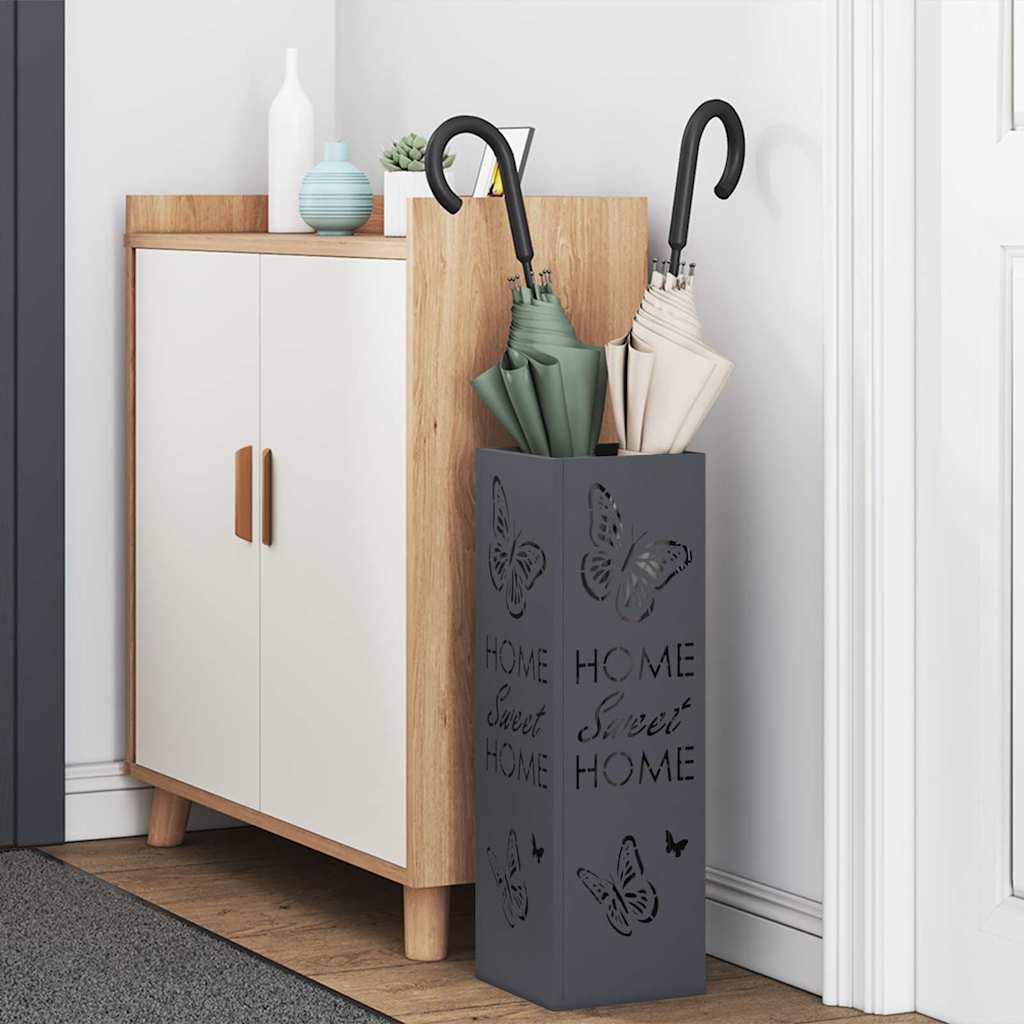 Stand per Ombrelli da Pioggia Antracite 15,5 x 15,5 x 49 cm | homemem39