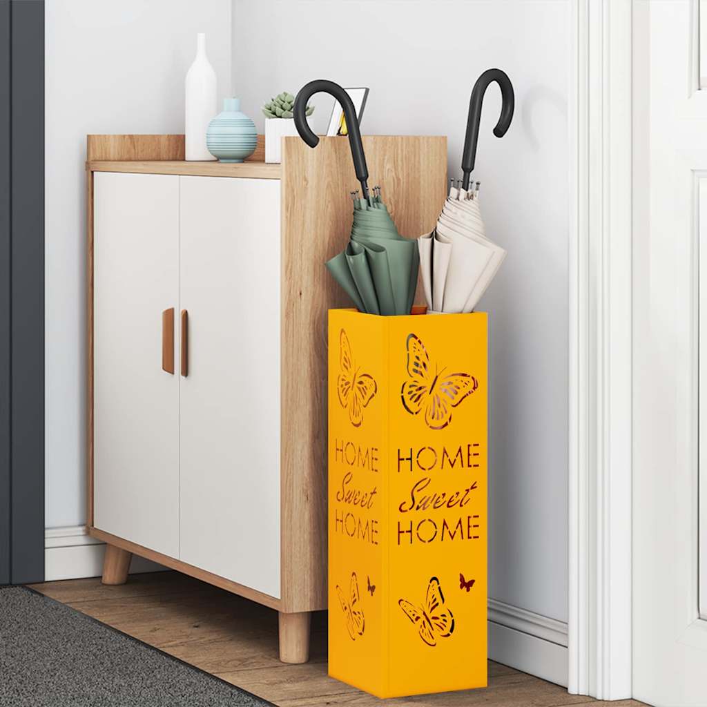 Stand per Ombrelli da Pioggia Senape 15,5 x 15,5 x 49 cm | homemem39