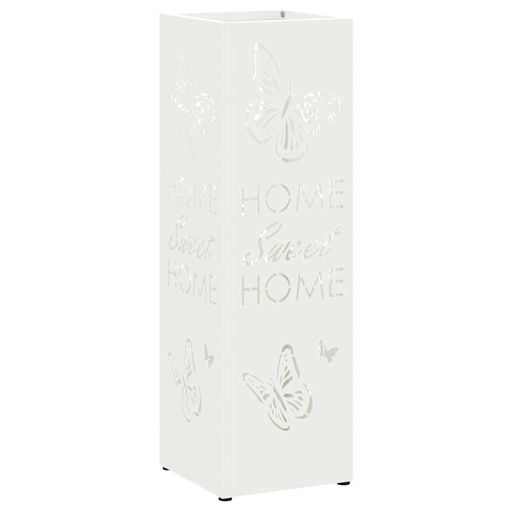 Stand per Ombrelli da Pioggia Bianco 15,5 x 15,5 x 49 cm | homemem39