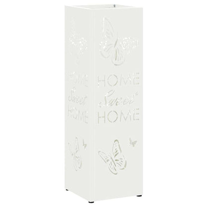Stand per Ombrelli da Pioggia Bianco 15,5 x 15,5 x 49 cm | homemem39