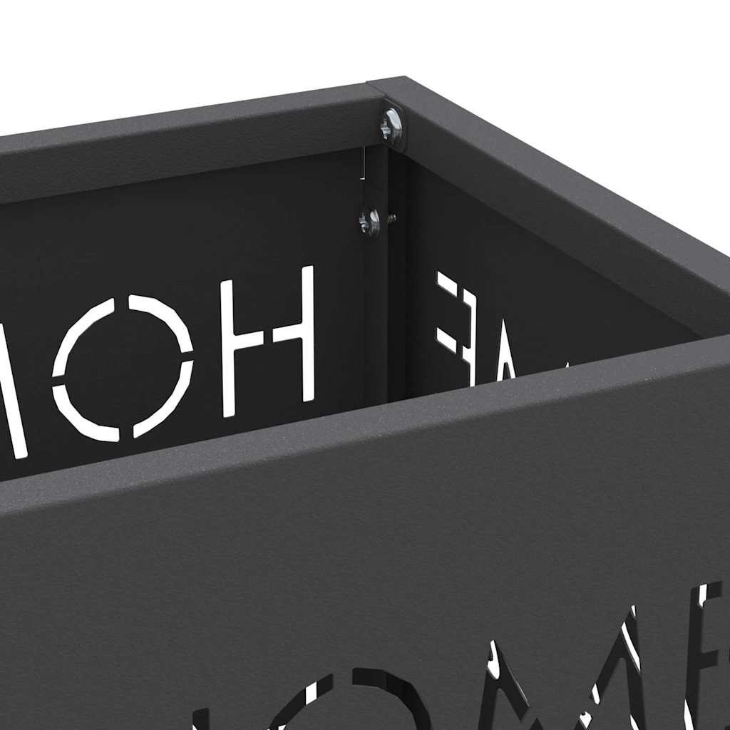 Stand per Ombrelli da Pioggia Nero 15,5 x 15,5 x 49 cm Acciaio | homemem39