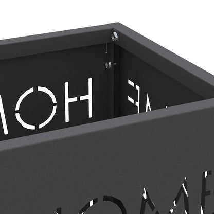 Stand per Ombrelli da Pioggia Nero 15,5 x 15,5 x 49 cm Acciaio | homemem39