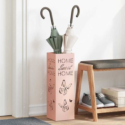 Stand per Ombrelli da Pioggia Rosa 15,5 x 15,5 x 49 cm Acciaio | homemem39