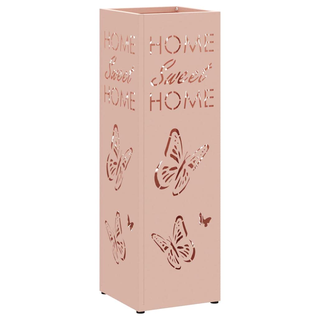 Stand per Ombrelli da Pioggia Rosa 15,5 x 15,5 x 49 cm Acciaio | homemem39