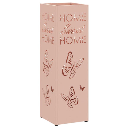 Stand per Ombrelli da Pioggia Rosa 15,5 x 15,5 x 49 cm Acciaio | homemem39