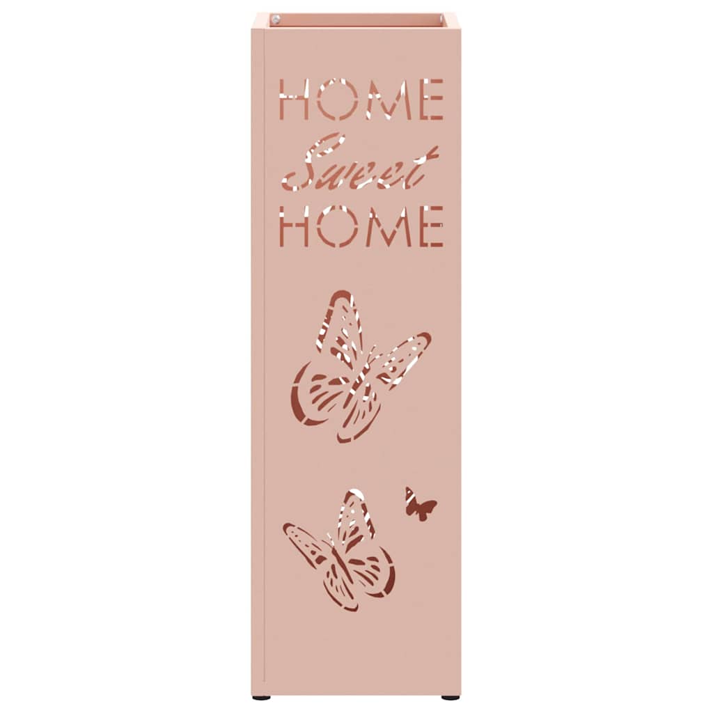 Stand per Ombrelli da Pioggia Rosa 15,5 x 15,5 x 49 cm Acciaio | homemem39