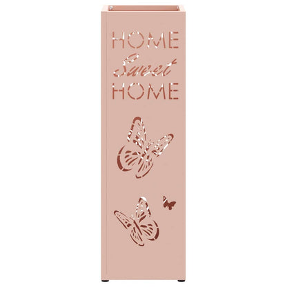 Stand per Ombrelli da Pioggia Rosa 15,5 x 15,5 x 49 cm Acciaio | homemem39