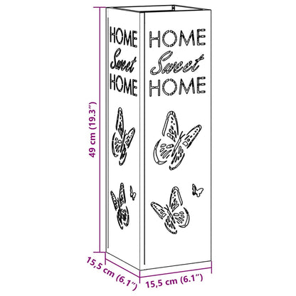Stand per Ombrelli da Pioggia Senape 15,5 x 15,5 x 49 cm | homemem39