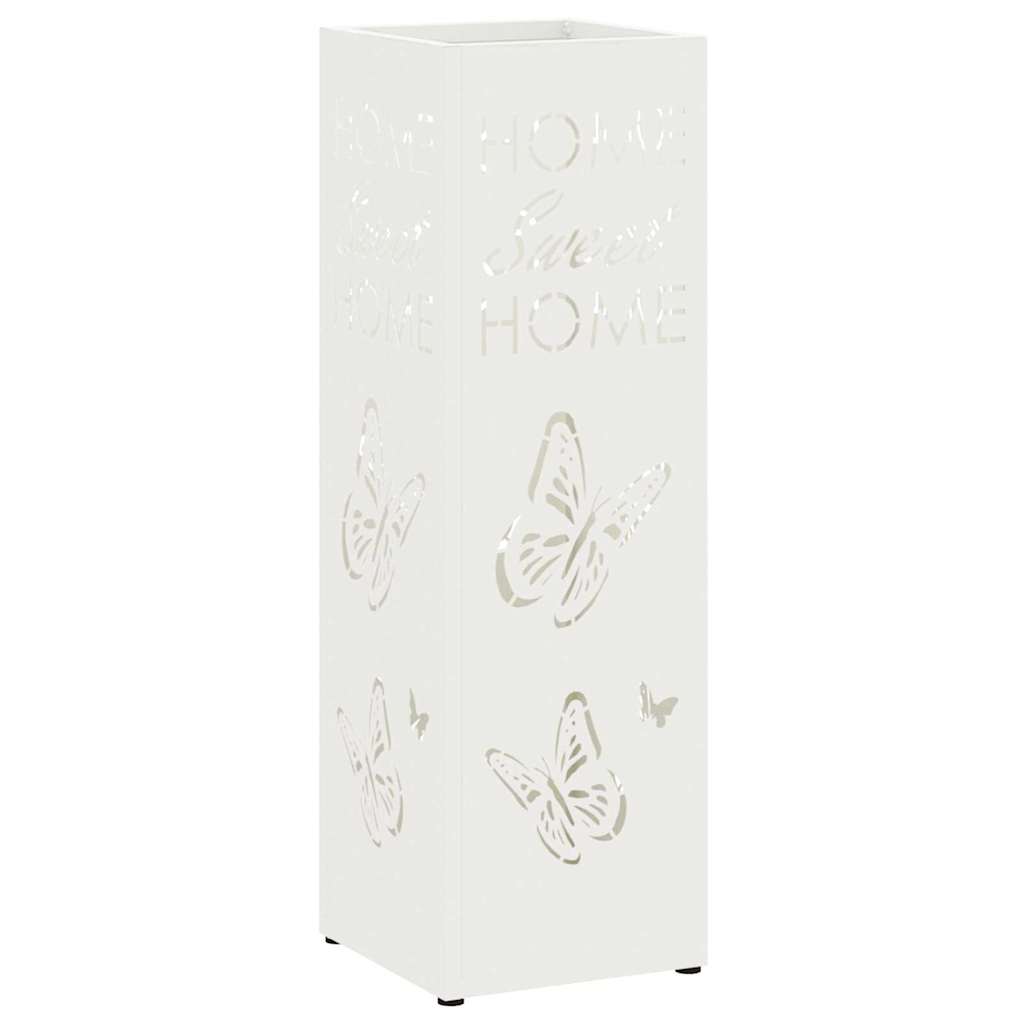 Stand per Ombrelli da Pioggia Bianco 15,5 x 15,5 x 49 cm | homemem39