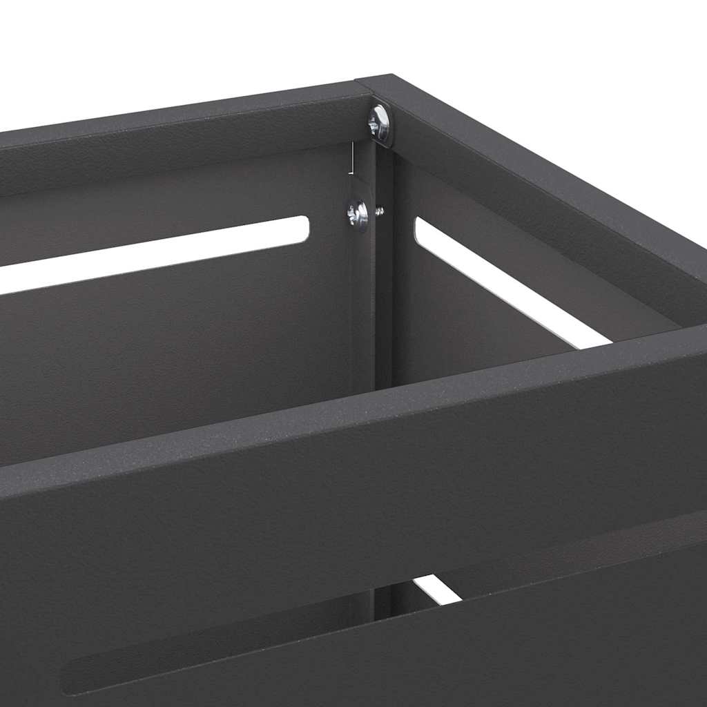 Stand per Ombrelli da Pioggia Nero 15,5 x 15,5 x 49 cm Acciaio | homemem39