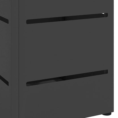 Stand per Ombrelli da Pioggia Nero 15,5 x 15,5 x 49 cm Acciaio | homemem39