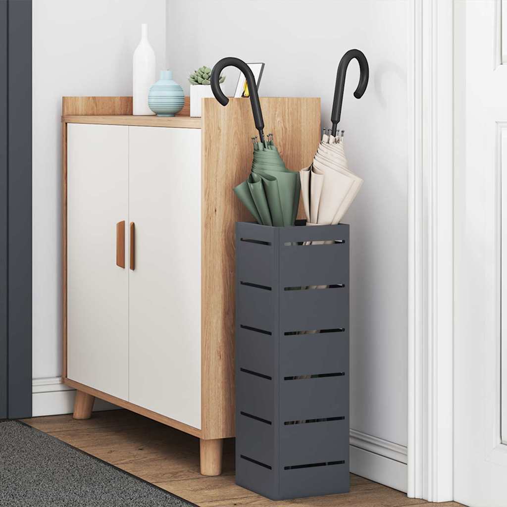 Stand per Ombrelli da Pioggia Antracite 15,5 x 15,5 x 49 cm | homemem39