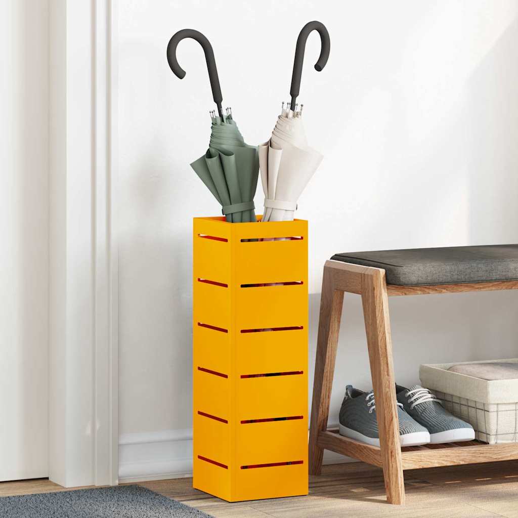 Stand per Ombrelli da Pioggia Senape 15,5 x 15,5 x 49 cm | homemem39