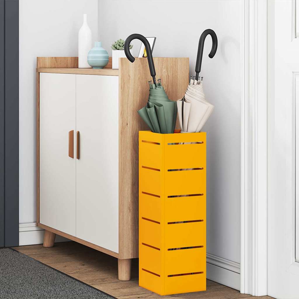 Stand per Ombrelli da Pioggia Senape 15,5 x 15,5 x 49 cm | homemem39