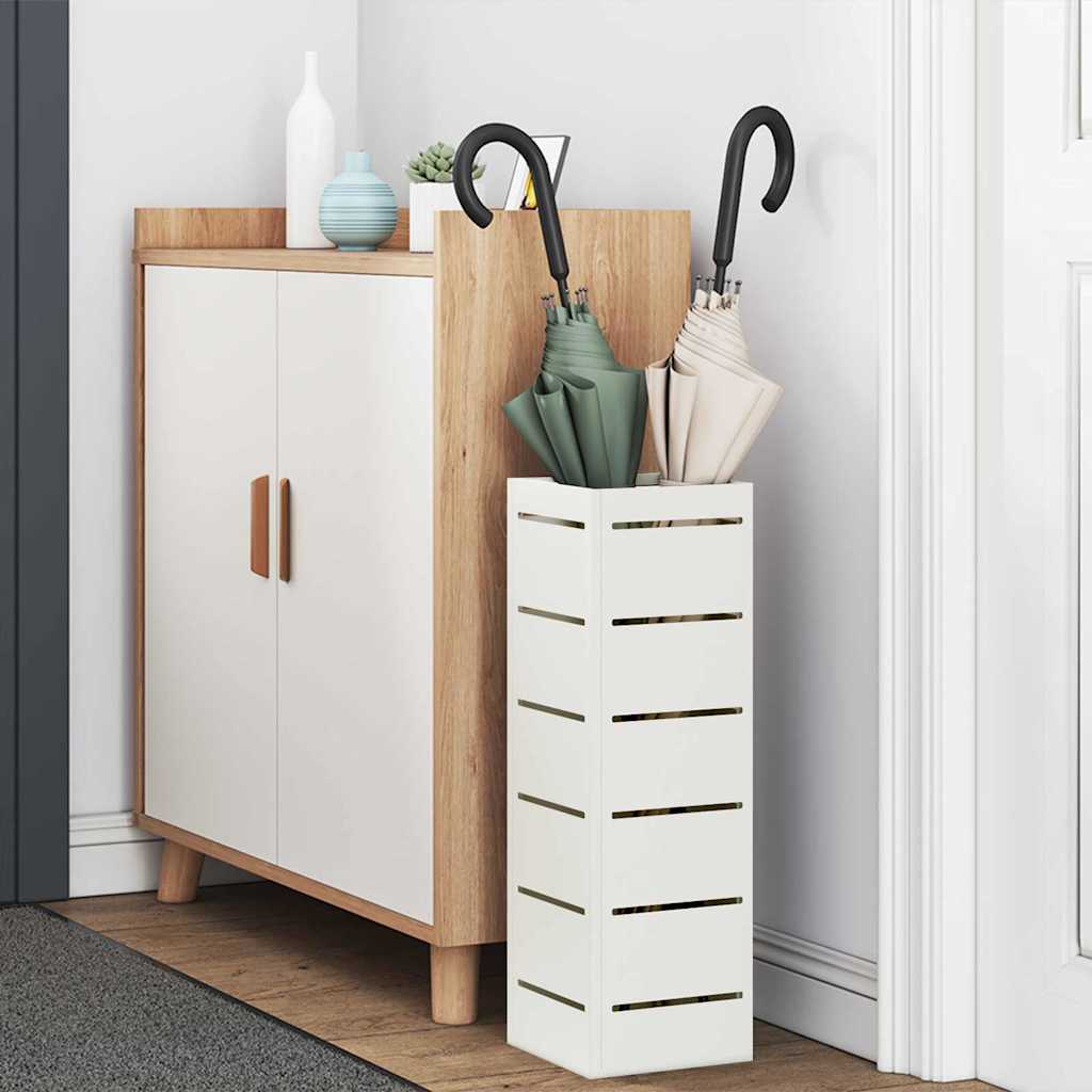 Stand per Ombrelli da Pioggia Bianco 15,5 x 15,5 x 49 cm | homemem39