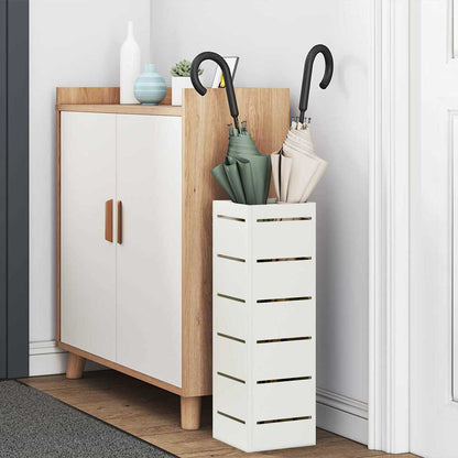 Stand per Ombrelli da Pioggia Bianco 15,5 x 15,5 x 49 cm | homemem39