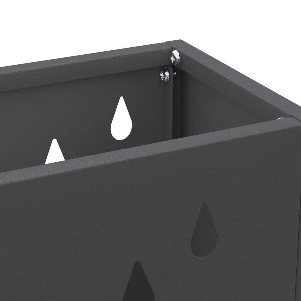 Stand per Ombrelli da Pioggia Nero 28 x 12 x 41 cm Acciaio | homemem39