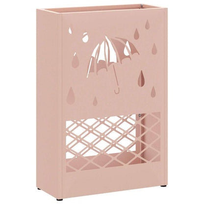 Stand per Ombrelli da Pioggia Rosa 28 x 12 x 41 cm Acciaio | homemem39