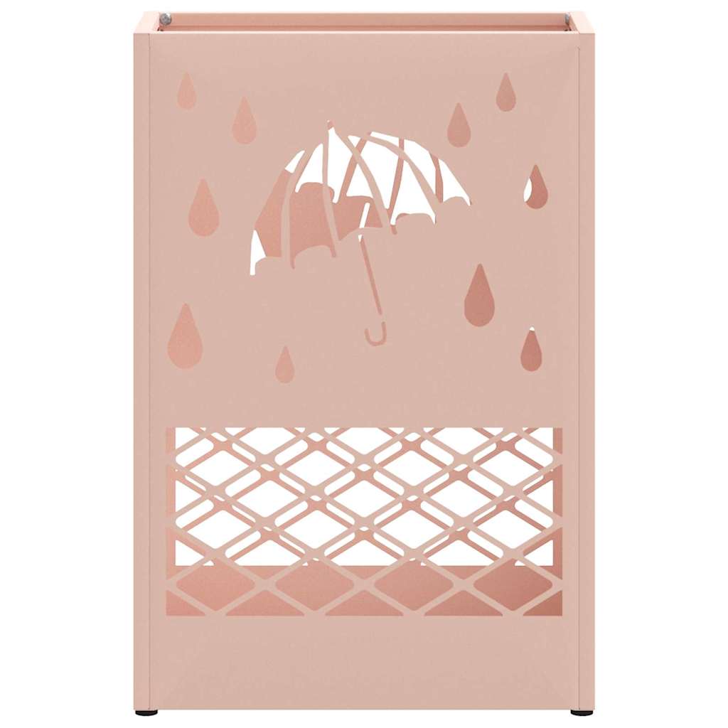 Stand per Ombrelli da Pioggia Rosa 28 x 12 x 41 cm Acciaio | homemem39