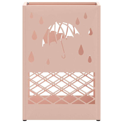 Stand per Ombrelli da Pioggia Rosa 28 x 12 x 41 cm Acciaio | homemem39
