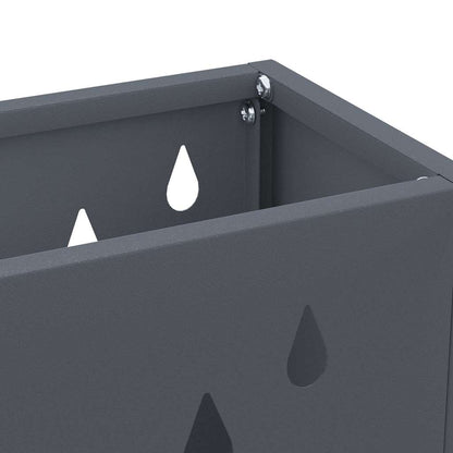 Stand per Ombrelli da Pioggia Antracite 28 x 12 x 41 cm Acciaio | homemem39