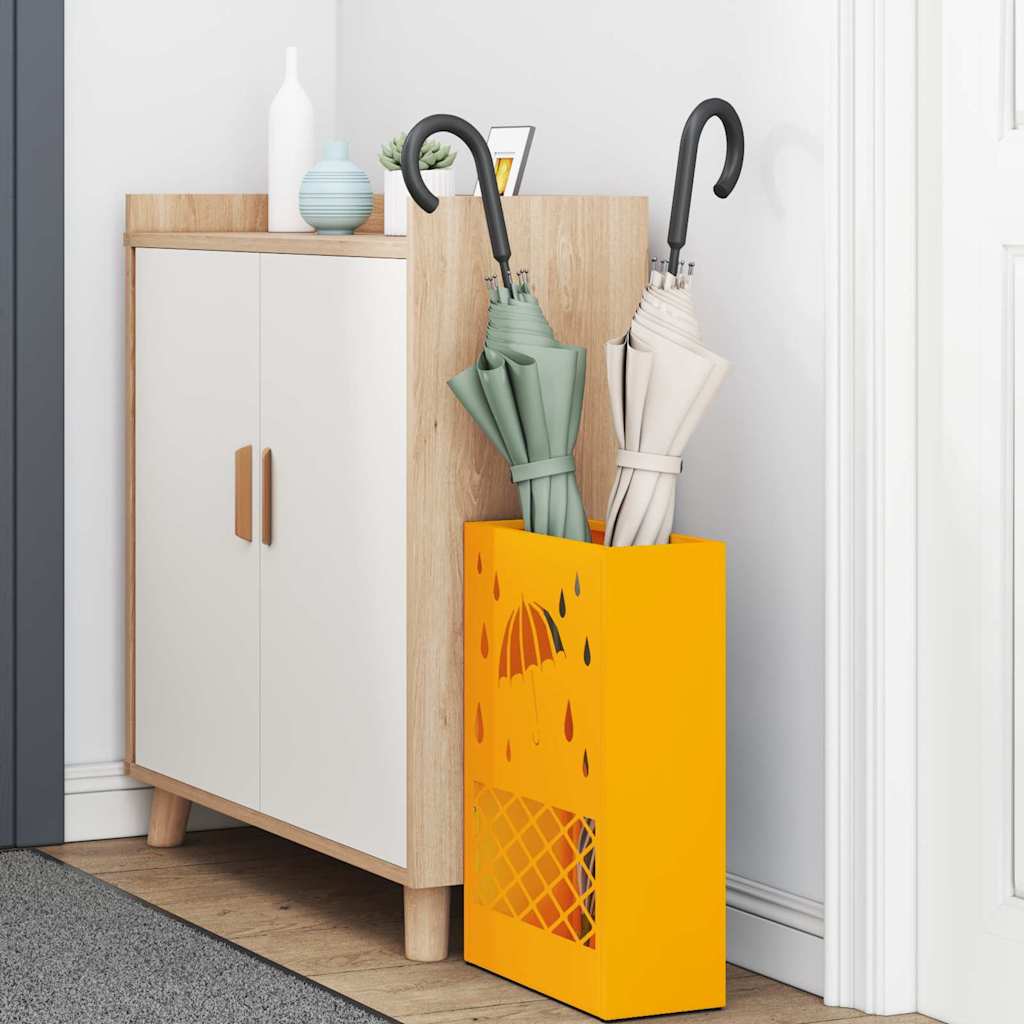 Stand per Ombrelli da Pioggia Giallo Senape 28 x 12 x 41 cm | homemem39