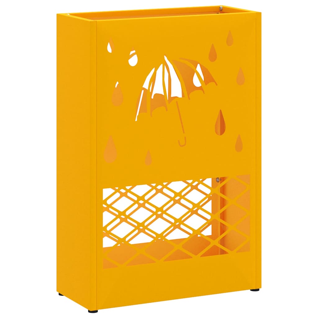 Stand per Ombrelli da Pioggia Giallo Senape 28 x 12 x 41 cm | homemem39
