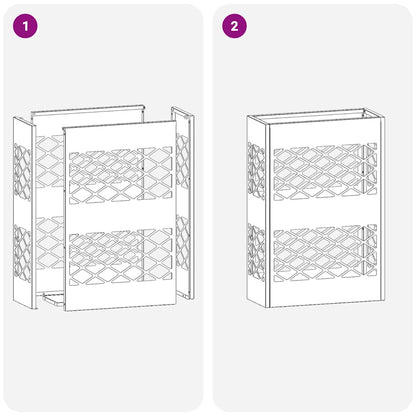 Stand per Ombrelli da Pioggia Nero 28 x 12 x 41 cm Acciaio | homemem39