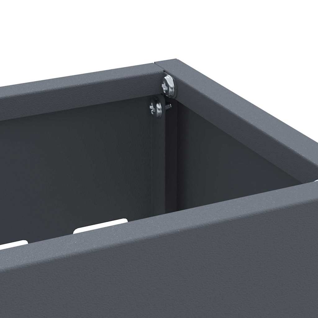 Stand per Ombrelli da Pioggia Antracite 28 x 12 x 41 cm Acciaio | homemem39