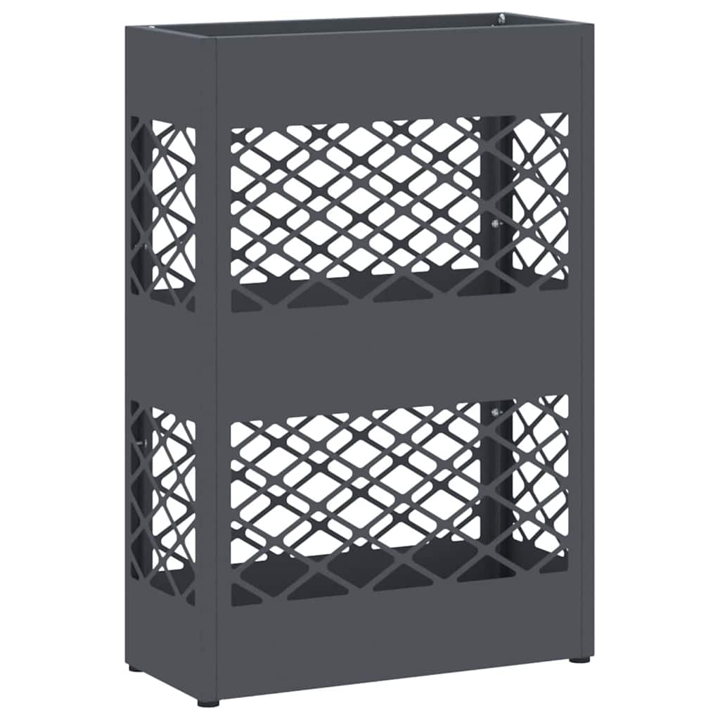 Stand per Ombrelli da Pioggia Antracite 28 x 12 x 41 cm Acciaio | homemem39