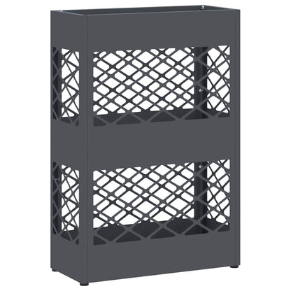 Stand per Ombrelli da Pioggia Antracite 28 x 12 x 41 cm Acciaio | homemem39