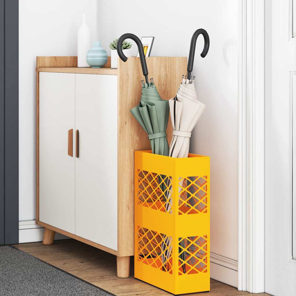 Stand per Ombrelli da Pioggia Giallo Senape 28 x 12 x 41 cm | homemem39