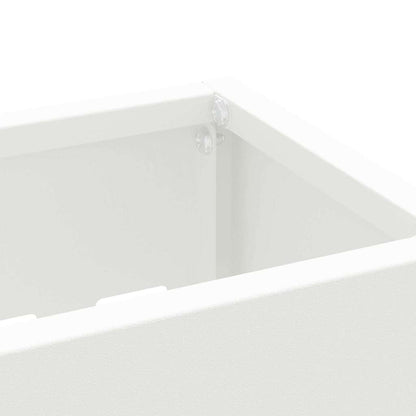 Stand per Ombrelli da Pioggia Bianco 28 x 12 x 41 cm Acciaio | homemem39
