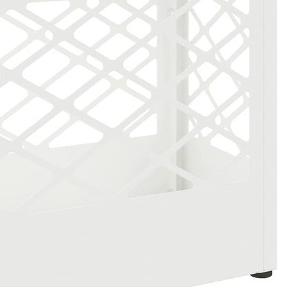Stand per Ombrelli da Pioggia Bianco 28 x 12 x 41 cm Acciaio | homemem39