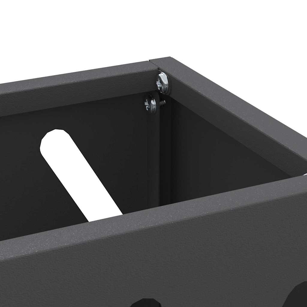 Stand per Ombrelli da Pioggia Nero 28 x 12 x 41 cm Acciaio | homemem39