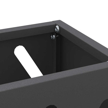 Stand per Ombrelli da Pioggia Nero 28 x 12 x 41 cm Acciaio | homemem39