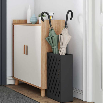 Stand per Ombrelli da Pioggia Nero 28 x 12 x 41 cm Acciaio | homemem39