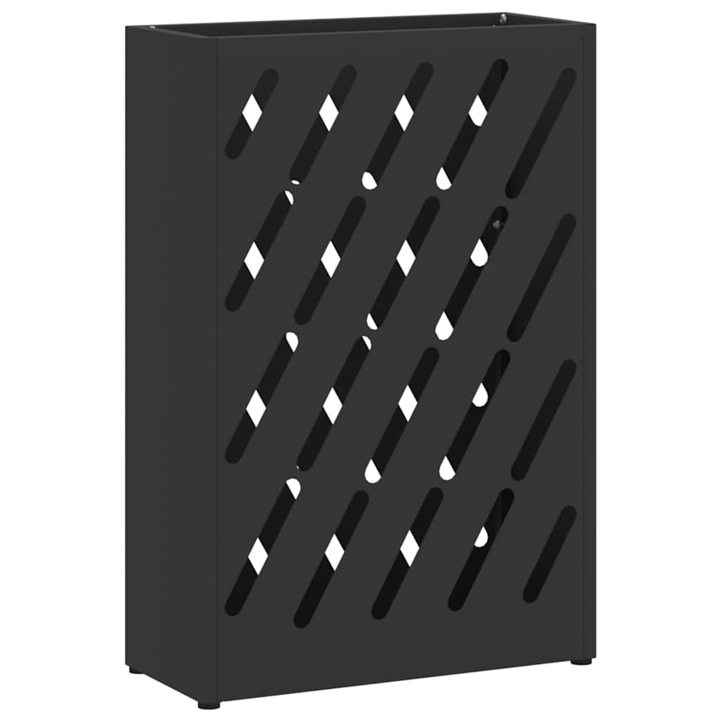 Stand per Ombrelli da Pioggia Nero 28 x 12 x 41 cm Acciaio | homemem39