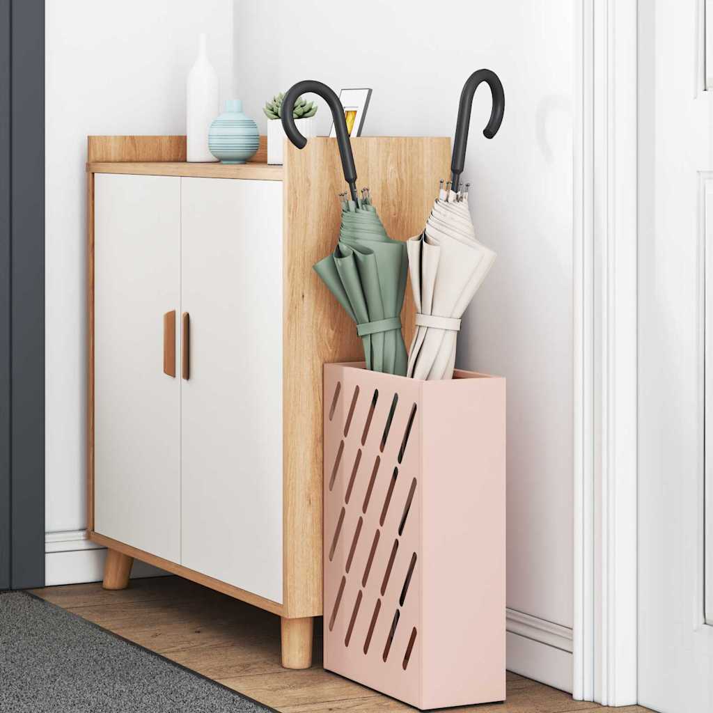 Stand per Ombrelli da Pioggia Rosa 28 x 12 x 41 cm Acciaio | homemem39
