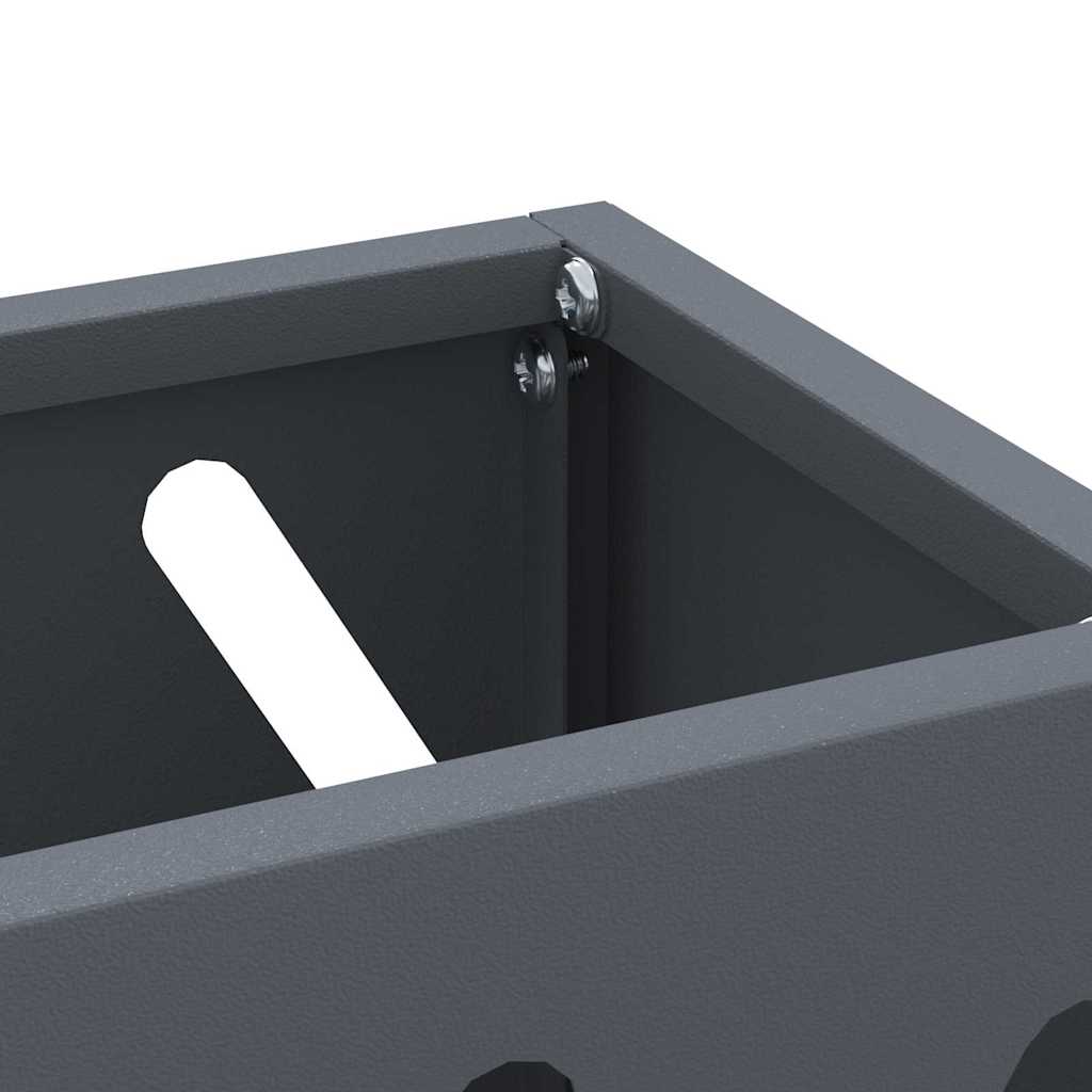 Stand per Ombrelli da Pioggia Antracite 28 x 12 x 41 cm Acciaio | homemem39