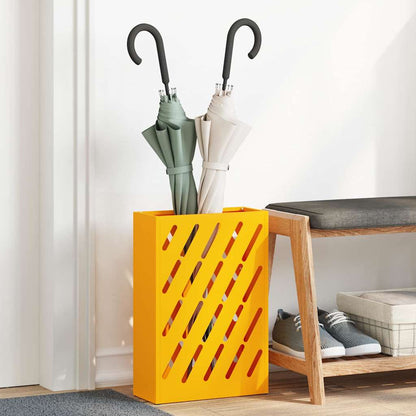 Stand per Ombrelli da Pioggia Giallo Senape 28 x 12 x 41 cm | homemem39