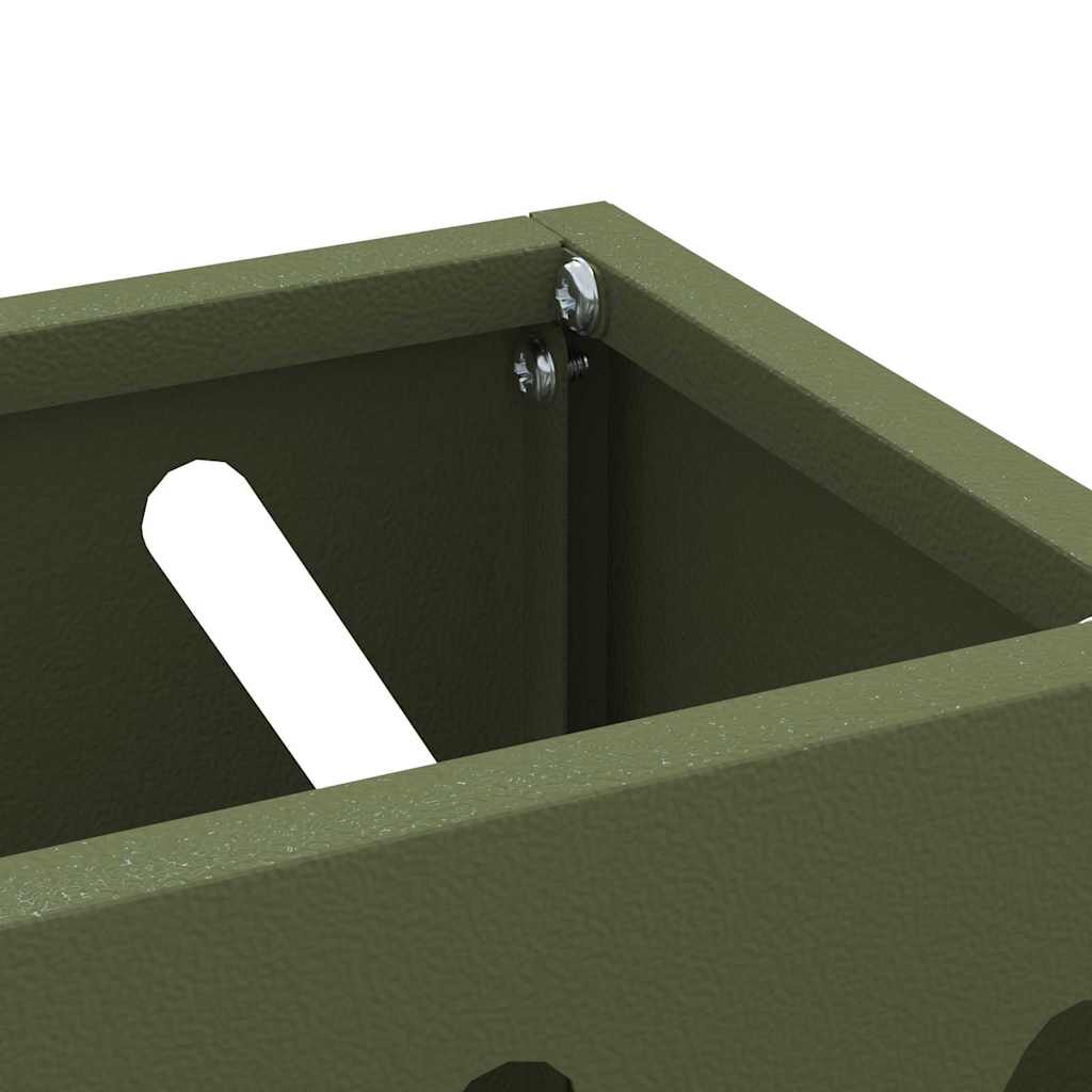 Stand per Ombrelli da Pioggia Verde Oliva 28 x 12 x 41 cm | homemem39