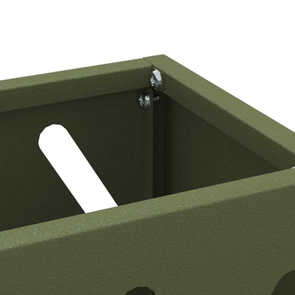 Stand per Ombrelli da Pioggia Verde Oliva 28 x 12 x 41 cm | homemem39