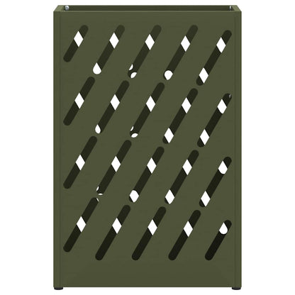 Stand per Ombrelli da Pioggia Verde Oliva 28 x 12 x 41 cm | homemem39