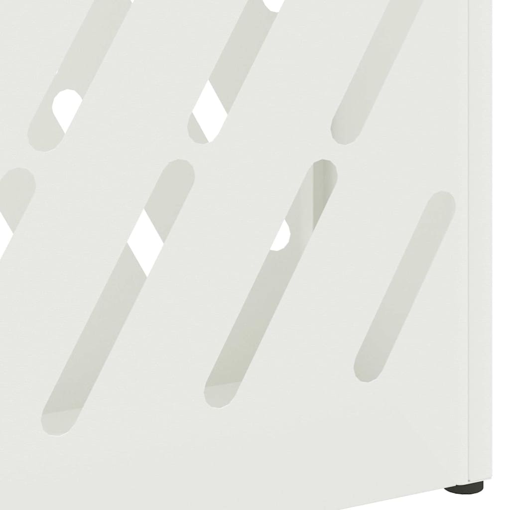 Stand per Ombrelli da Pioggia Bianco 28 x 12 x 41 cm Acciaio | homemem39