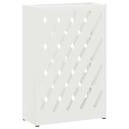 Stand per Ombrelli da Pioggia Bianco 28 x 12 x 41 cm Acciaio | homemem39