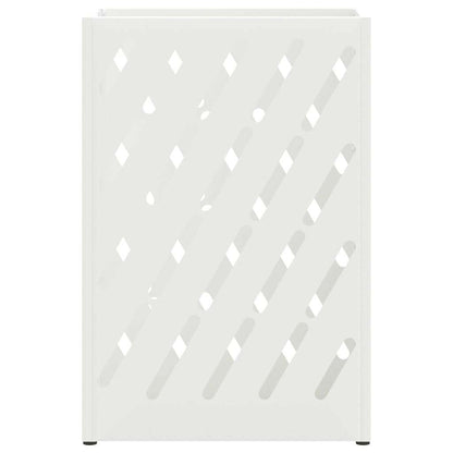 Stand per Ombrelli da Pioggia Bianco 28 x 12 x 41 cm Acciaio | homemem39