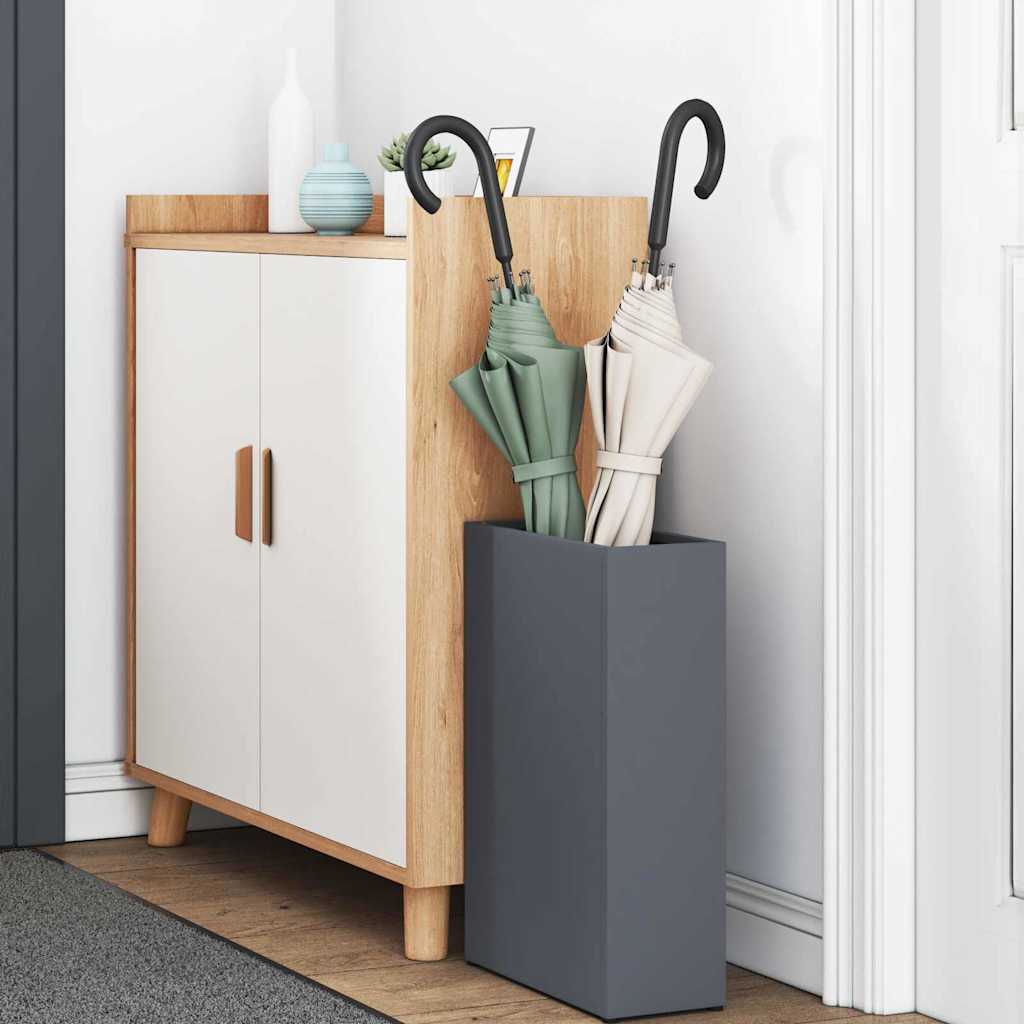 Stand per Ombrelli da Pioggia Antracite 28 x 12 x 41 cm Acciaio | homemem39