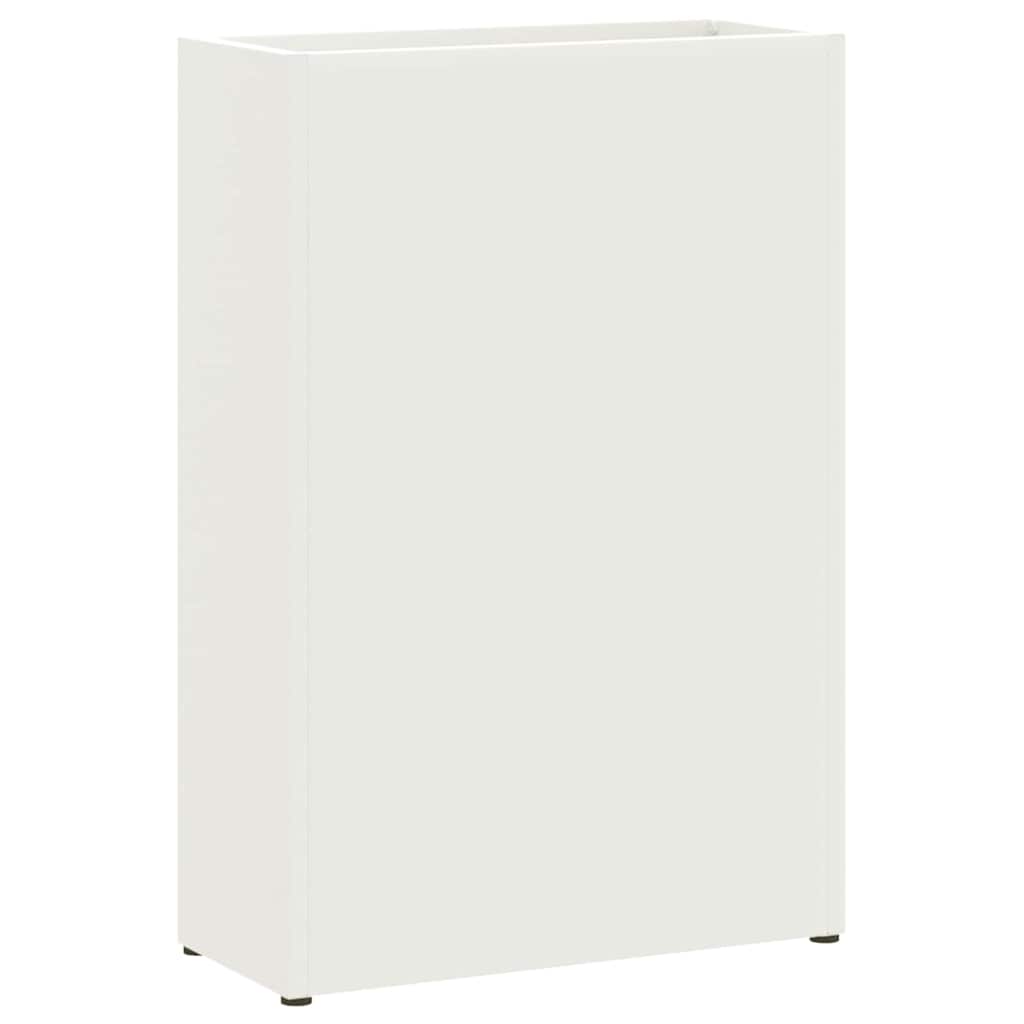 Stand per Ombrelli da Pioggia Bianco 28 x 12 x 41 cm Acciaio | homemem39